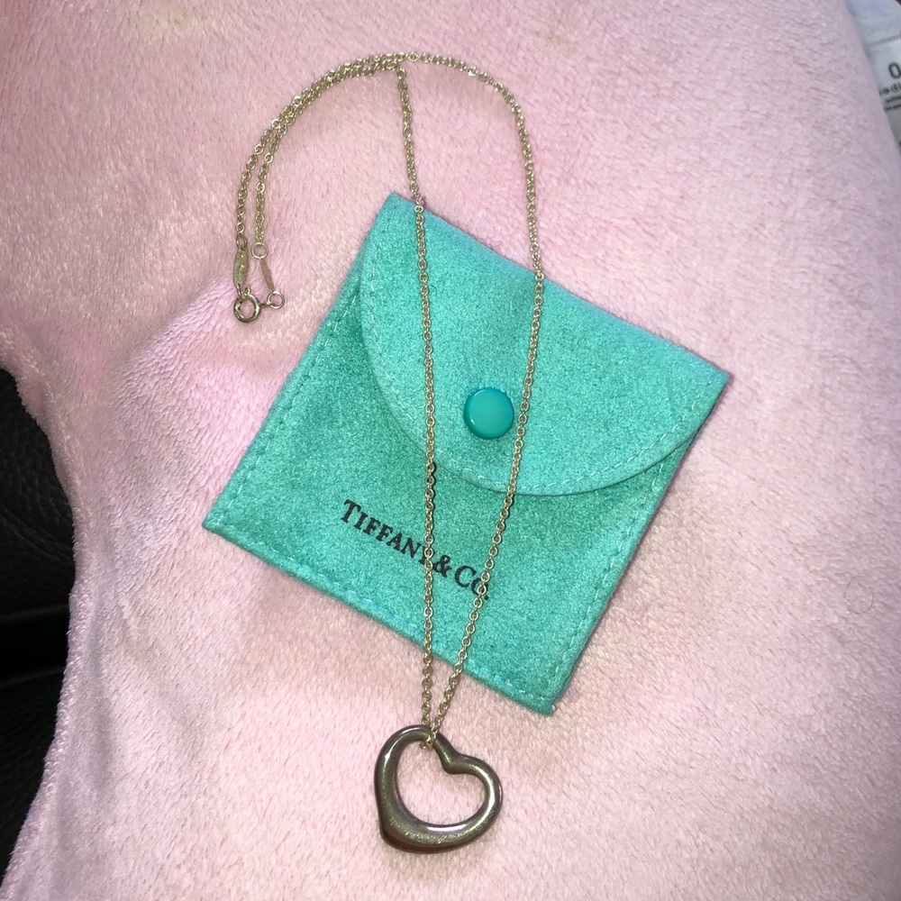 Authentic Tiffany & Co Elsa Peretti silver heart